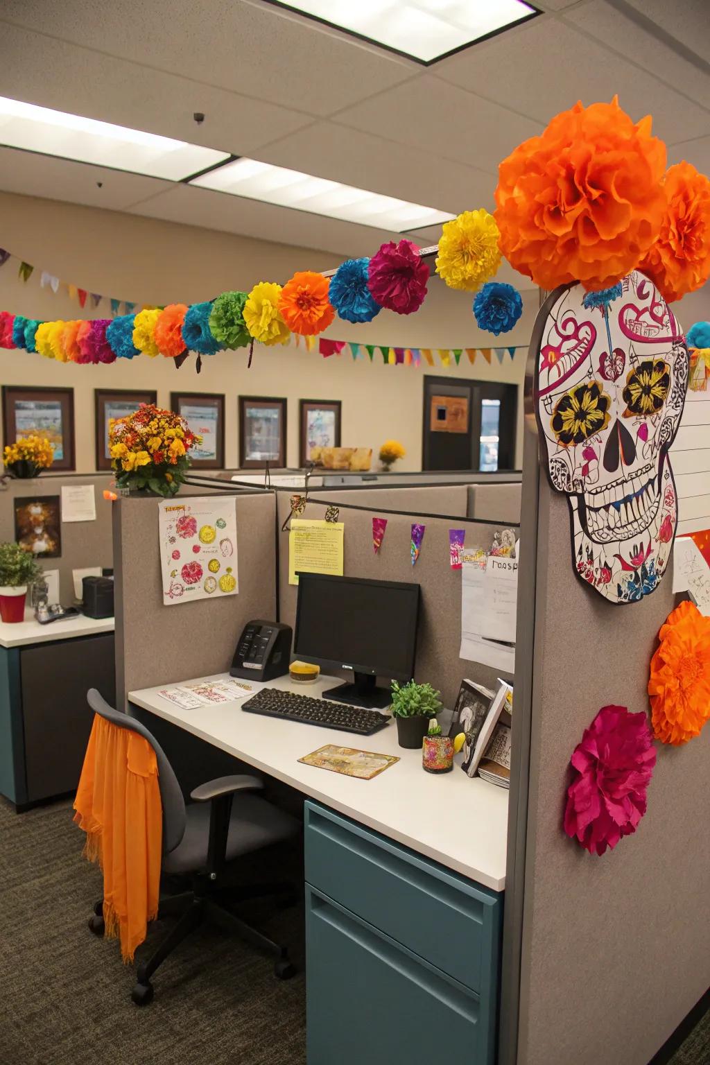 Celebrate the Day of the Dead with vibrant and meaningful decor.