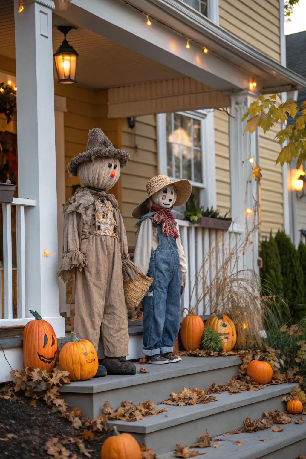 Homespun effigies meld charm and spookiness in your aesthetic.