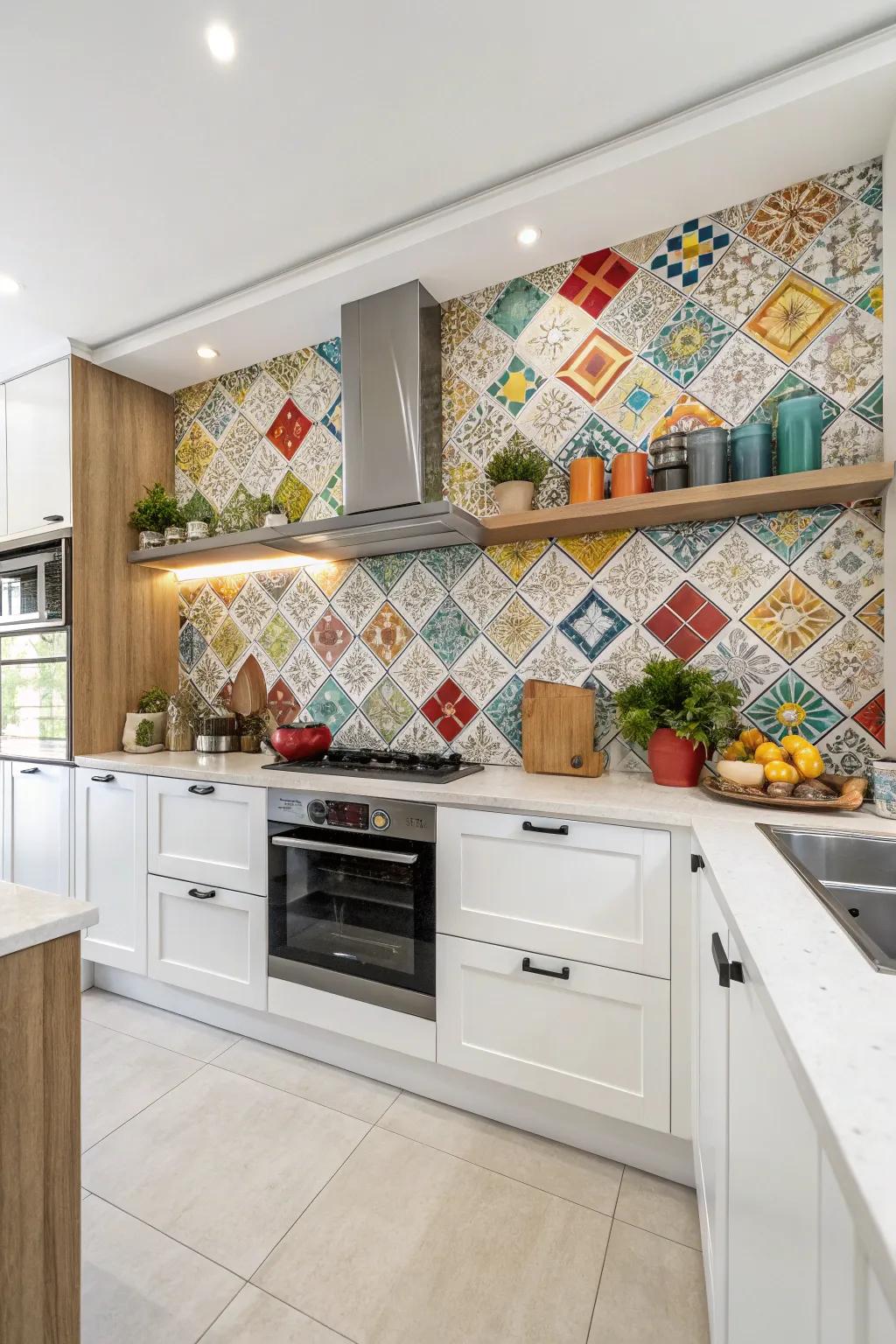 A new backsplash refreshes your kitchen with style and color.