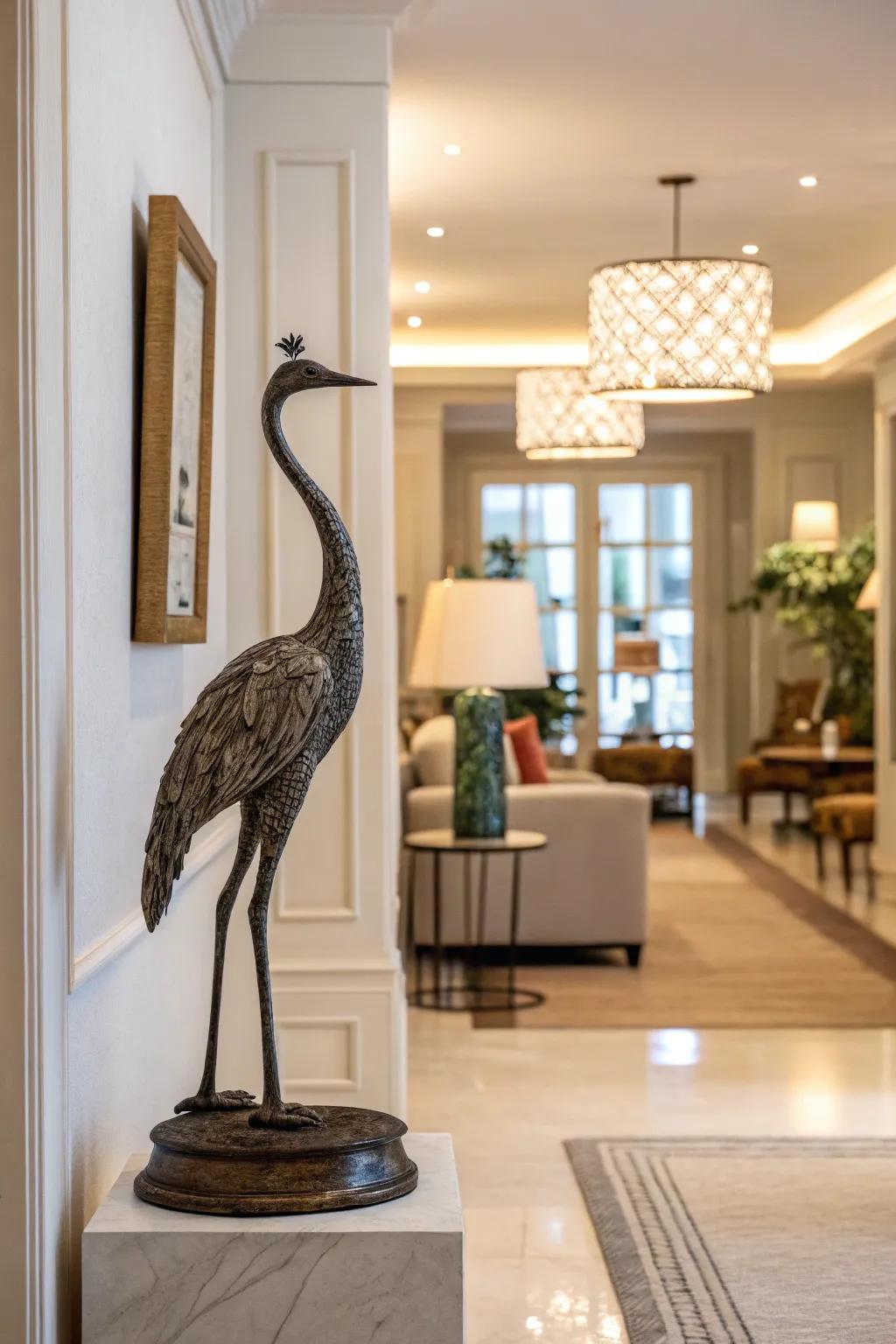 Unforeseen decor sparks interest and chats.