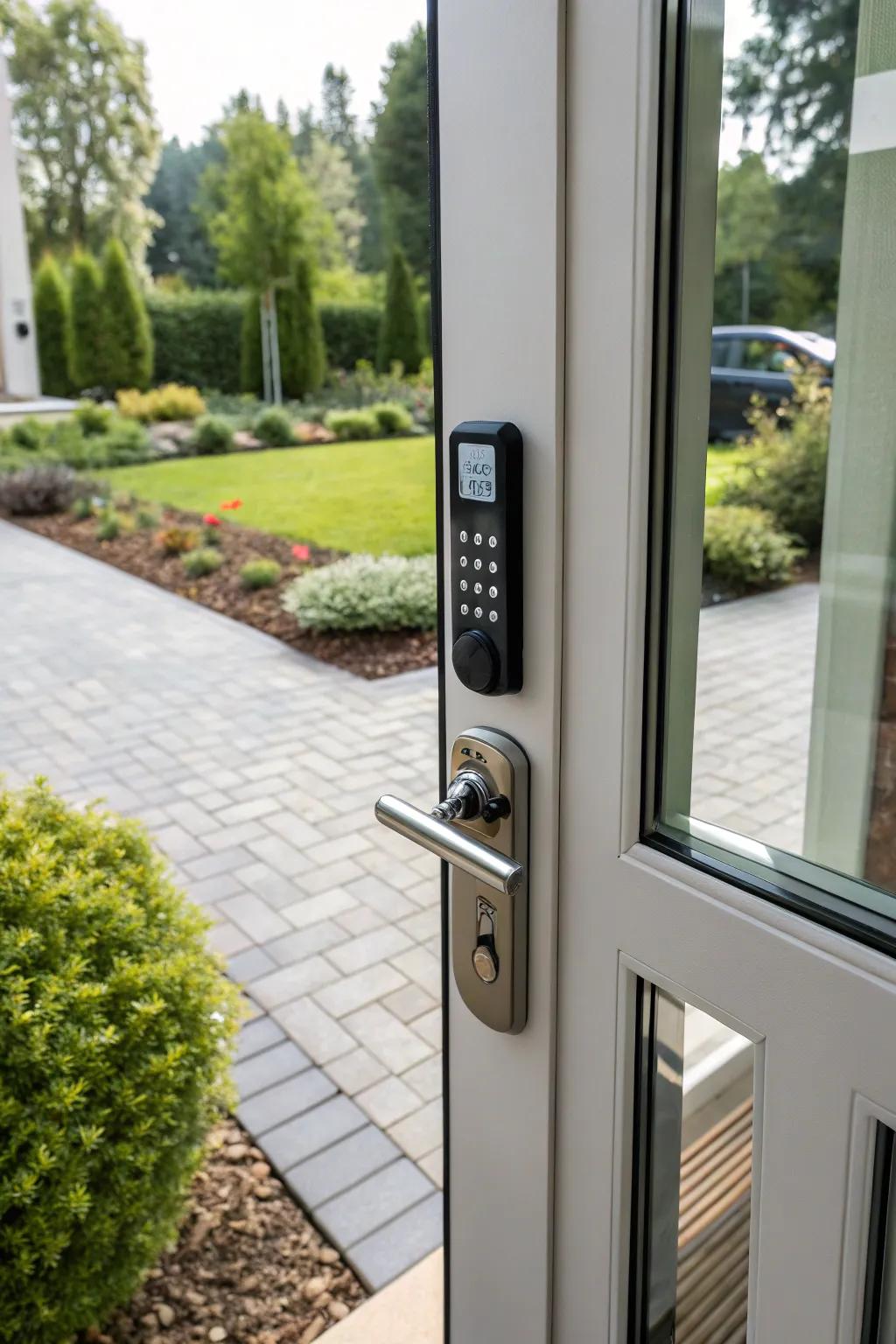Smart latches provide convenient and secure entry.