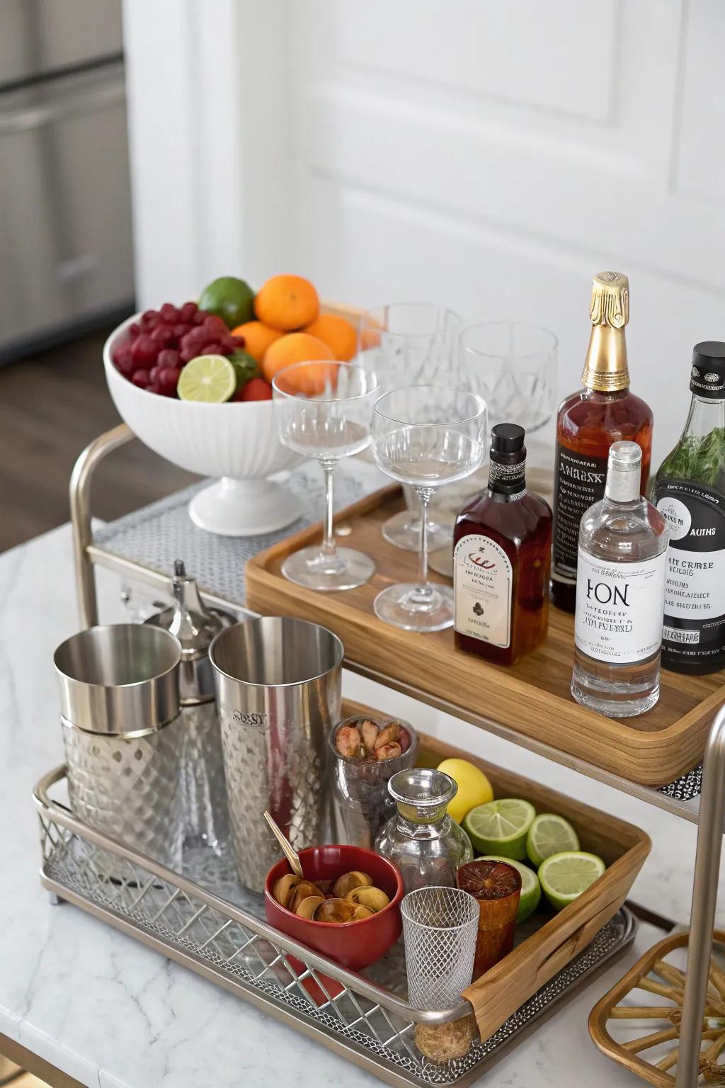 A craft cocktail kit ready to shake up any social gathering.