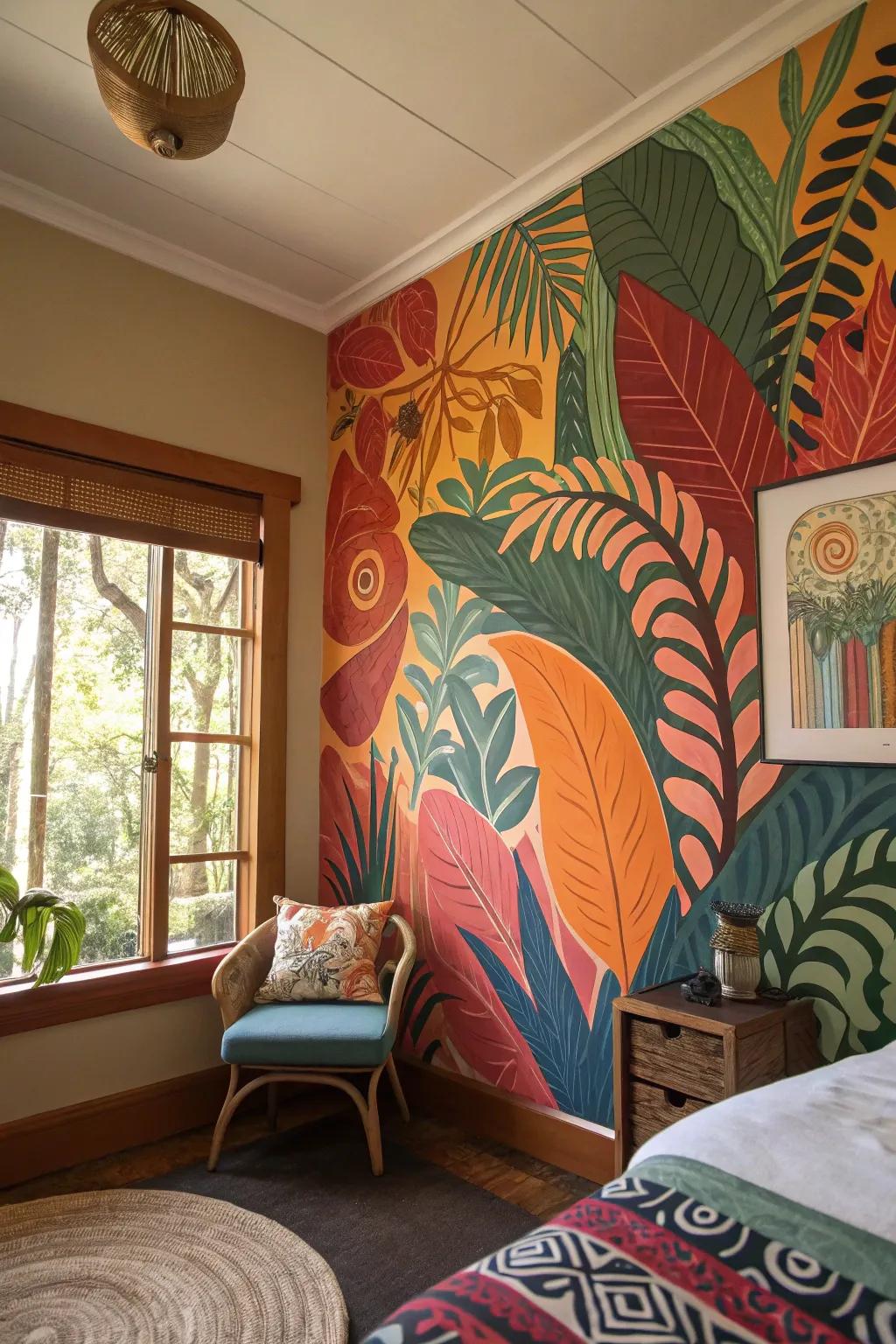 Personalized art enriches your jungle room with unique and meaningful elements.