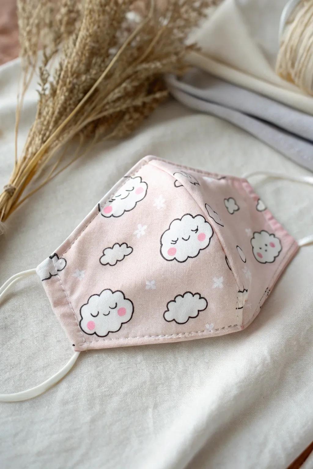 Brighten your day with kawaii protective masks that harmoniously blend style and comfort.
