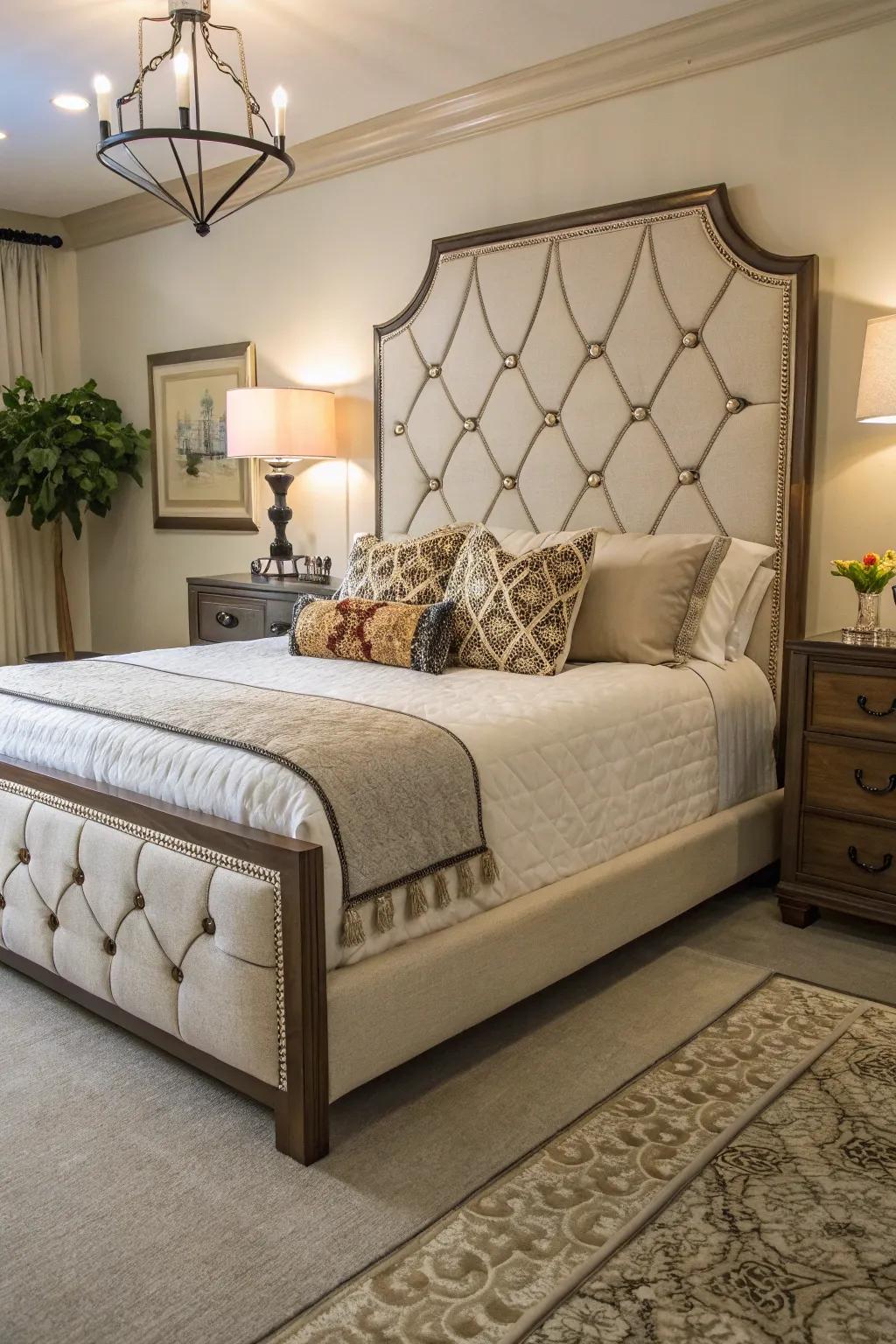 Unique frames add personality to any bedroom.