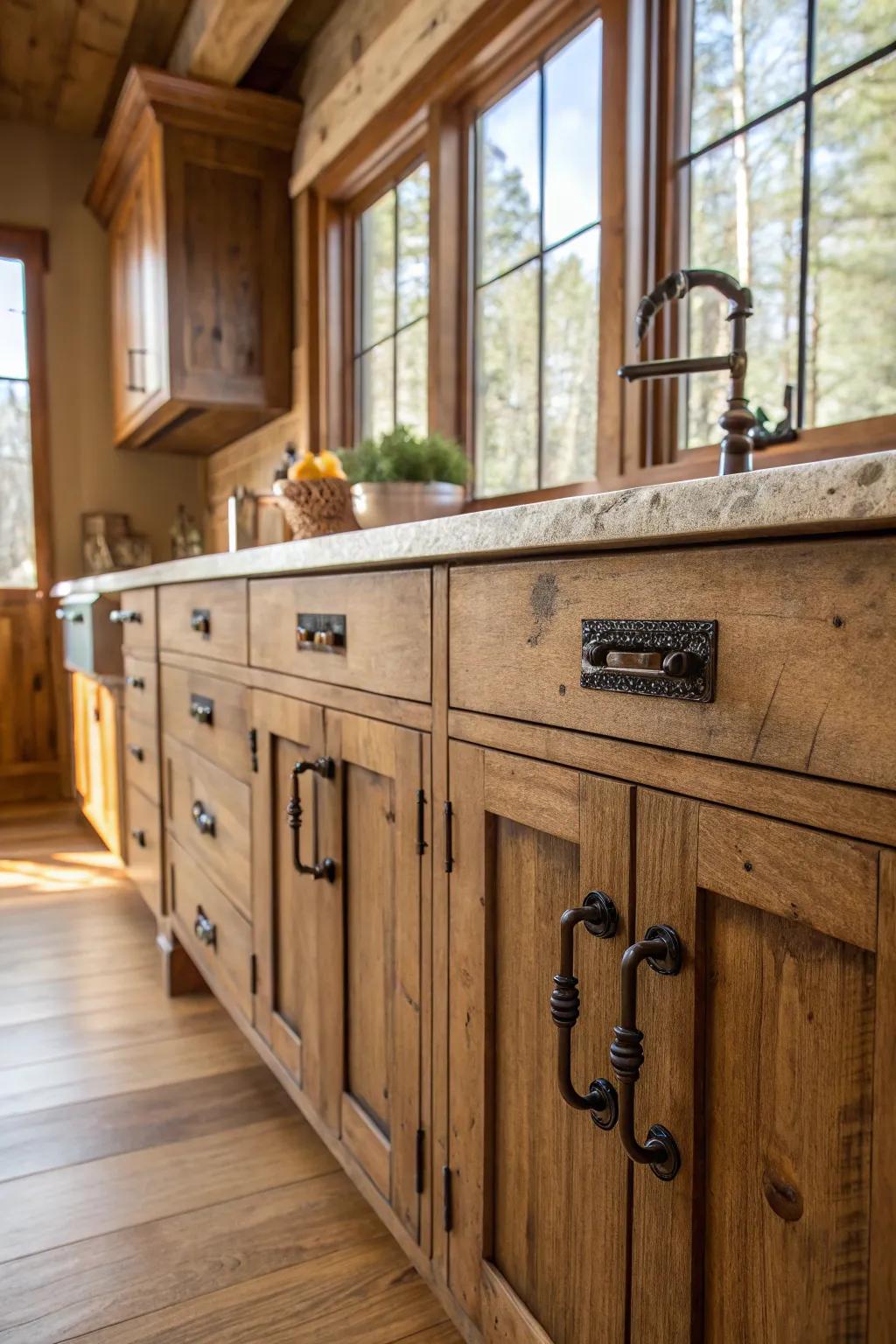 Old-time hardware feels like history in the kitchen.