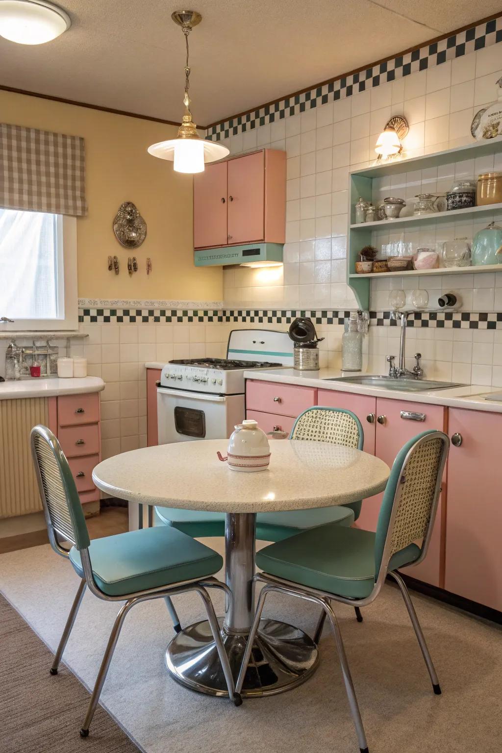Old-fashioned touches bring nostalgic charm to your kitchen.