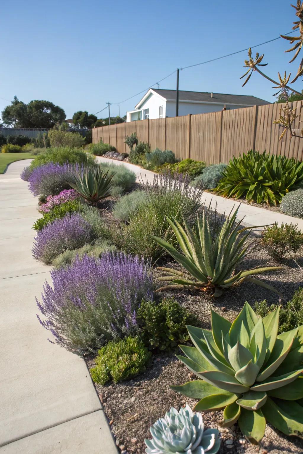 Drought-resistant plants offer beauty with less water and effort.