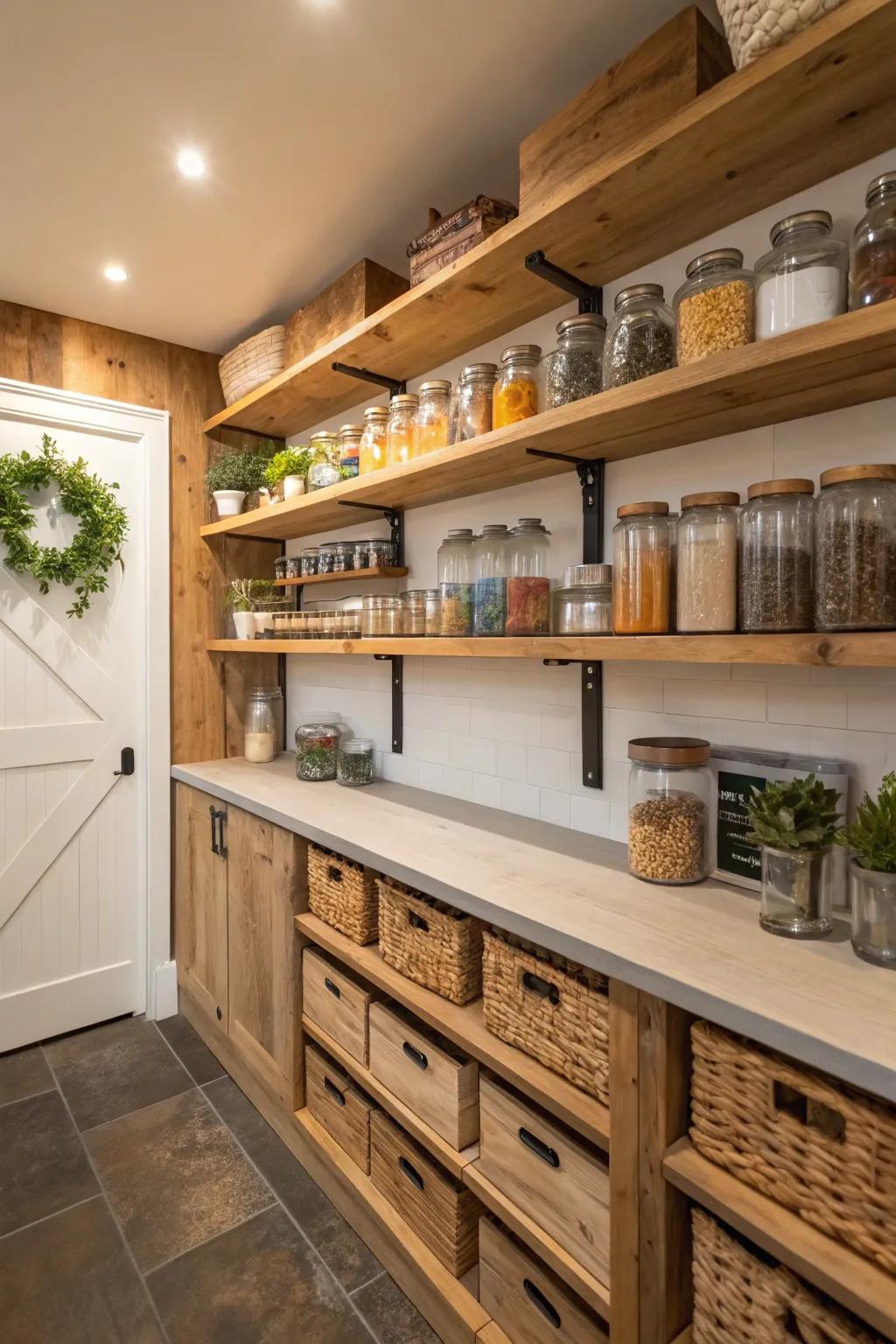 Eco-conscious elements bring both sustainability and style together.