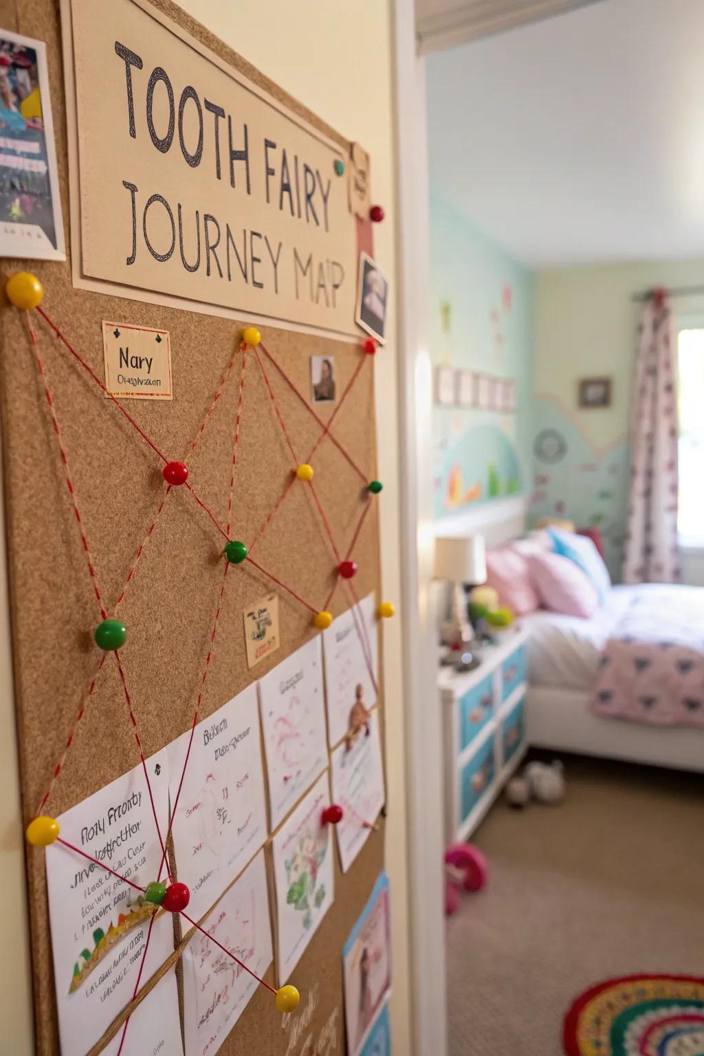 Trace the Fairy’s adventure around the classroom.