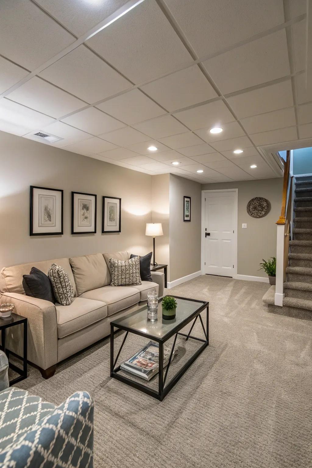 Compact furniture retains a sense of spaciousness.