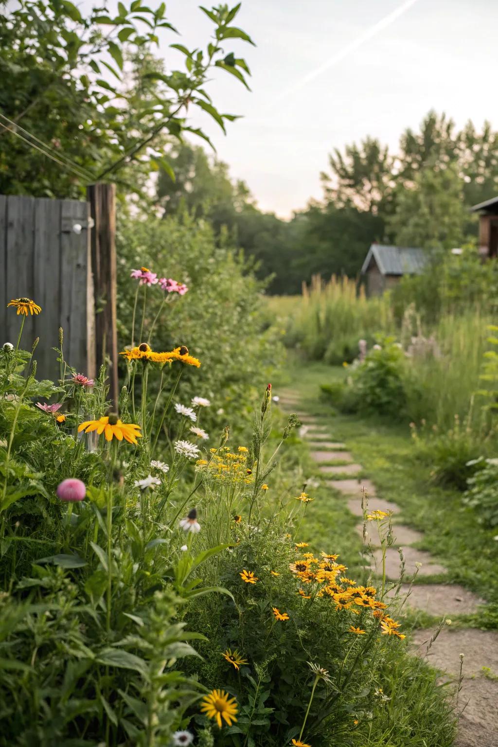 Welcoming a bit of wildness adds character to your garden.