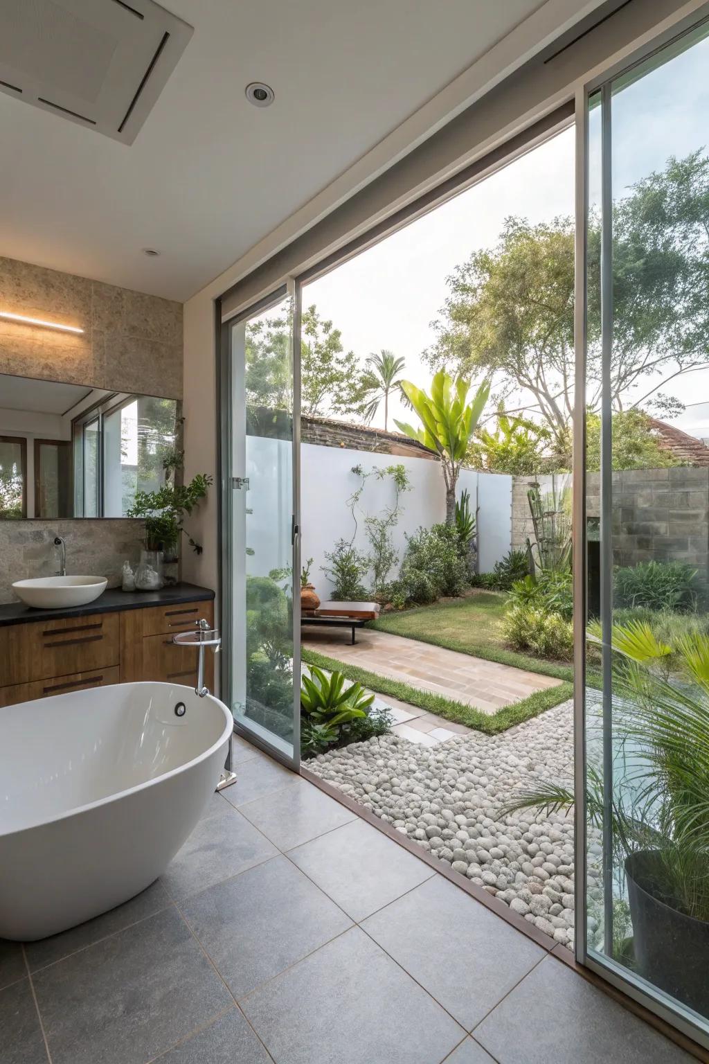 A smooth indoor-outdoor flow enhances the natural connection.