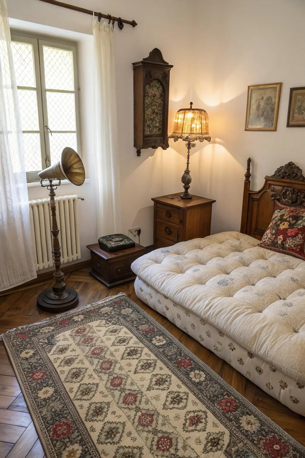 Vintage discoveries offer charm and character.