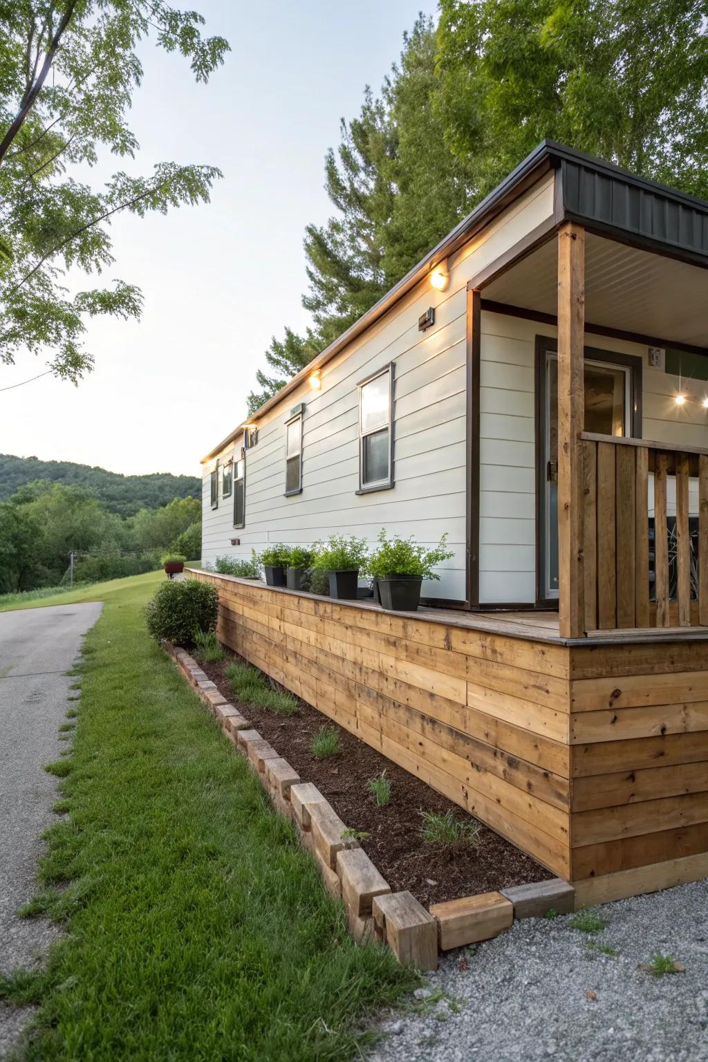 Reclaimed materials introduce sustainability and character to base coverings.