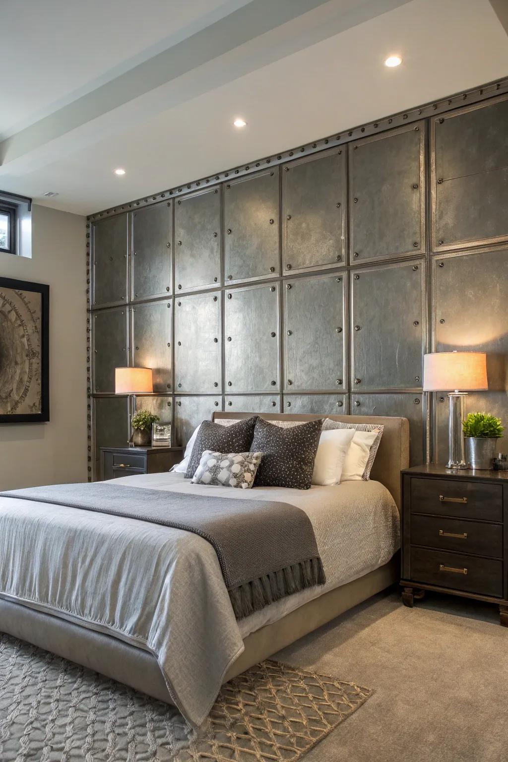 Steel panels add a chic urban edge.