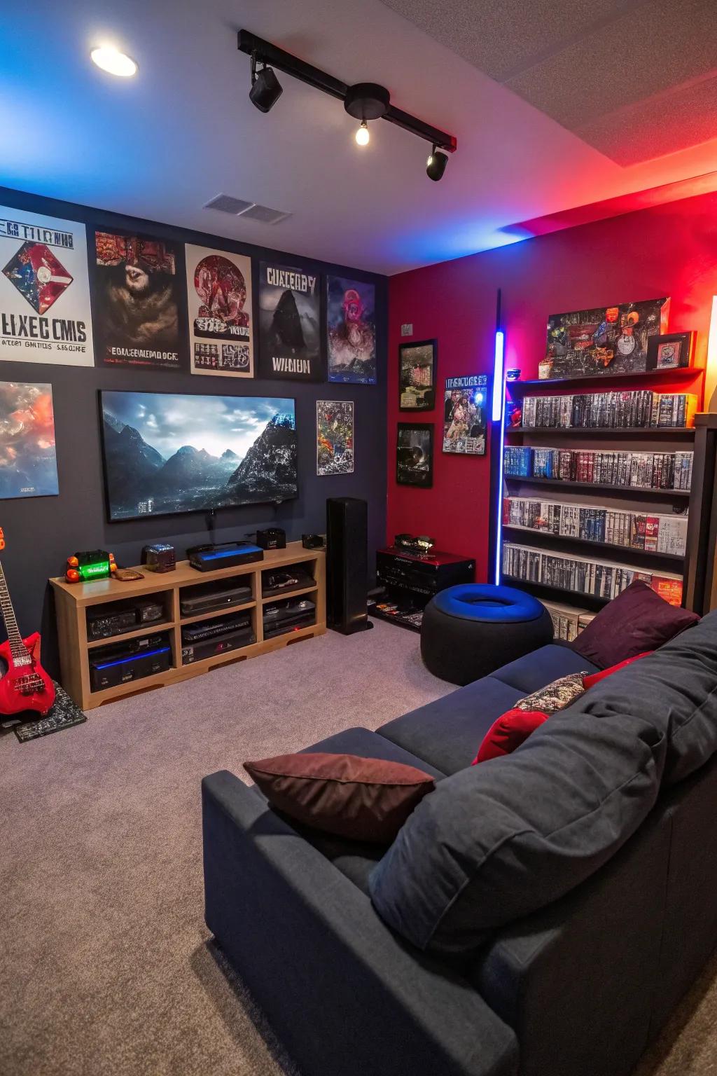 A themed zone in a gaming chamber dedicated to a specific game.