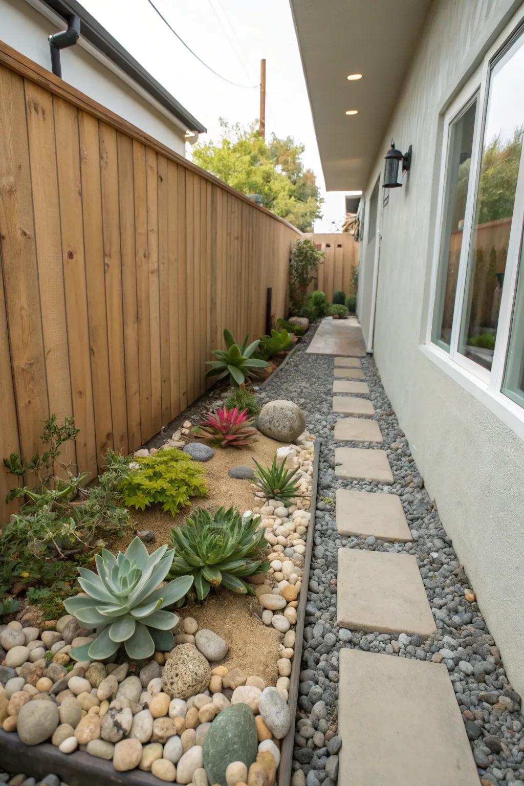 Rockeries afford a tranquil and option for constricted spaces.