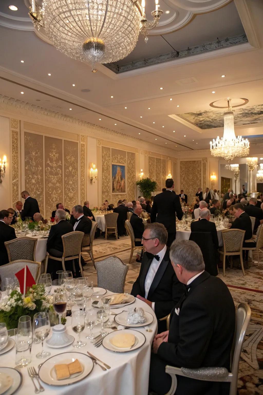 Rejoice stylishly through a sophisticated formal gathering.