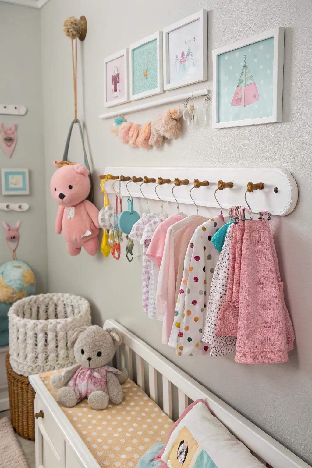 Command hooks offer flexible and damage-free hanging solutions.
