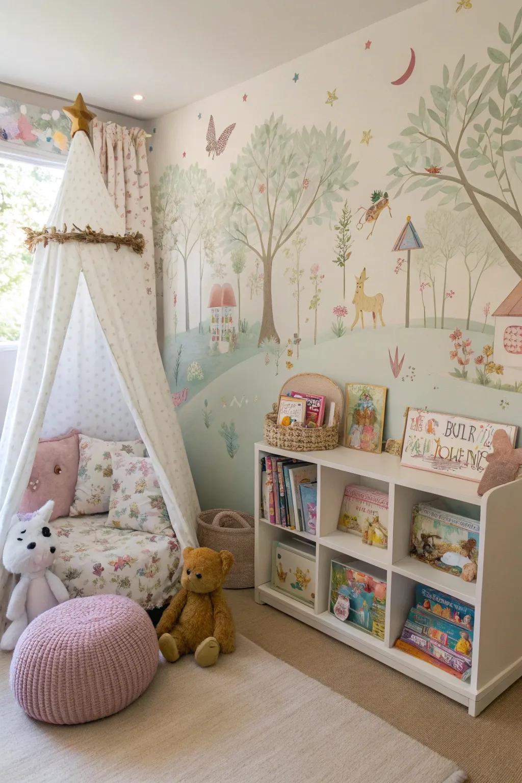 Themes from tales craft a mood that is magical for the hour of sleep.