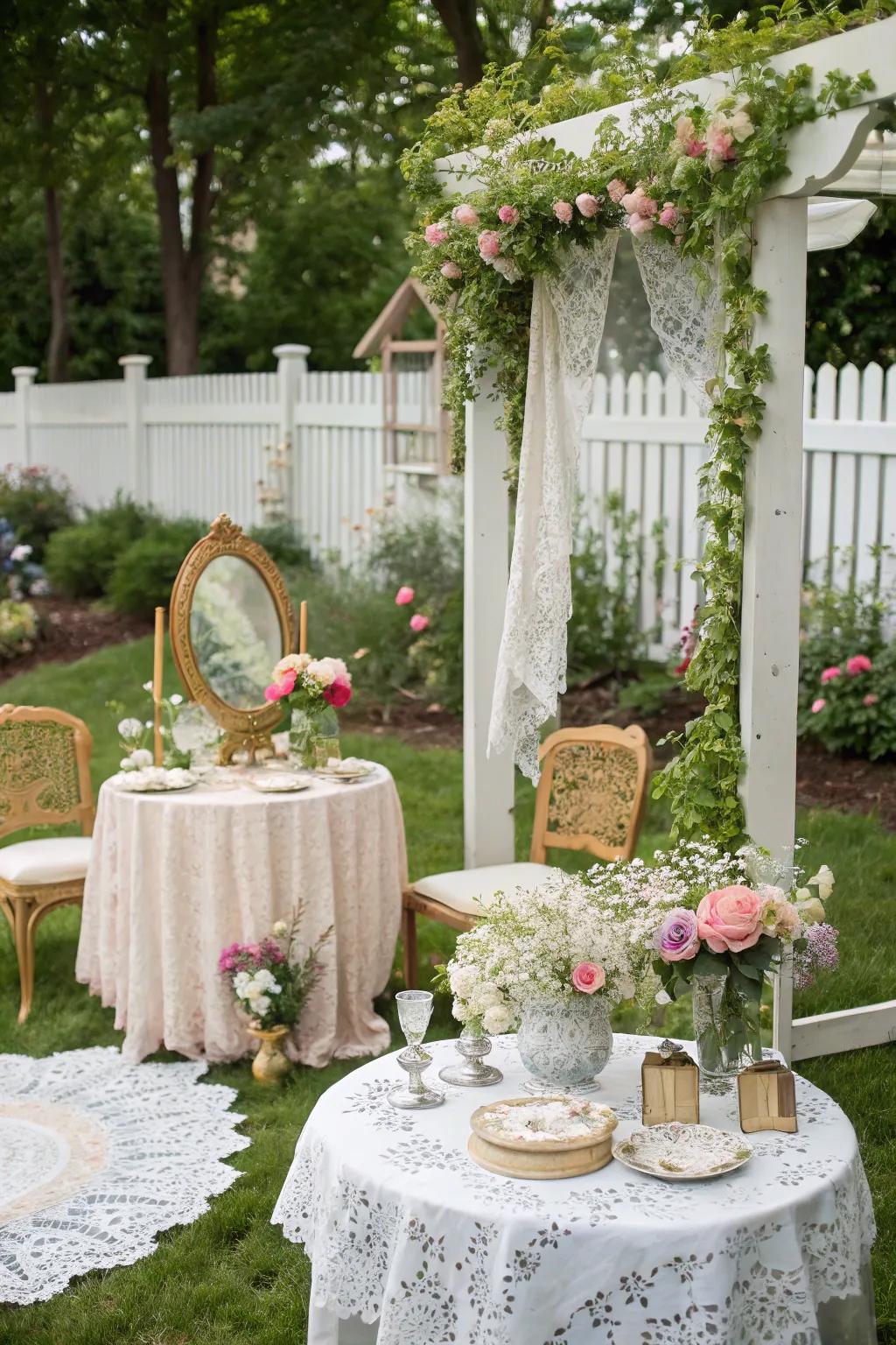 A vintage fairytale theme adds polish and nostalgia to the event.
