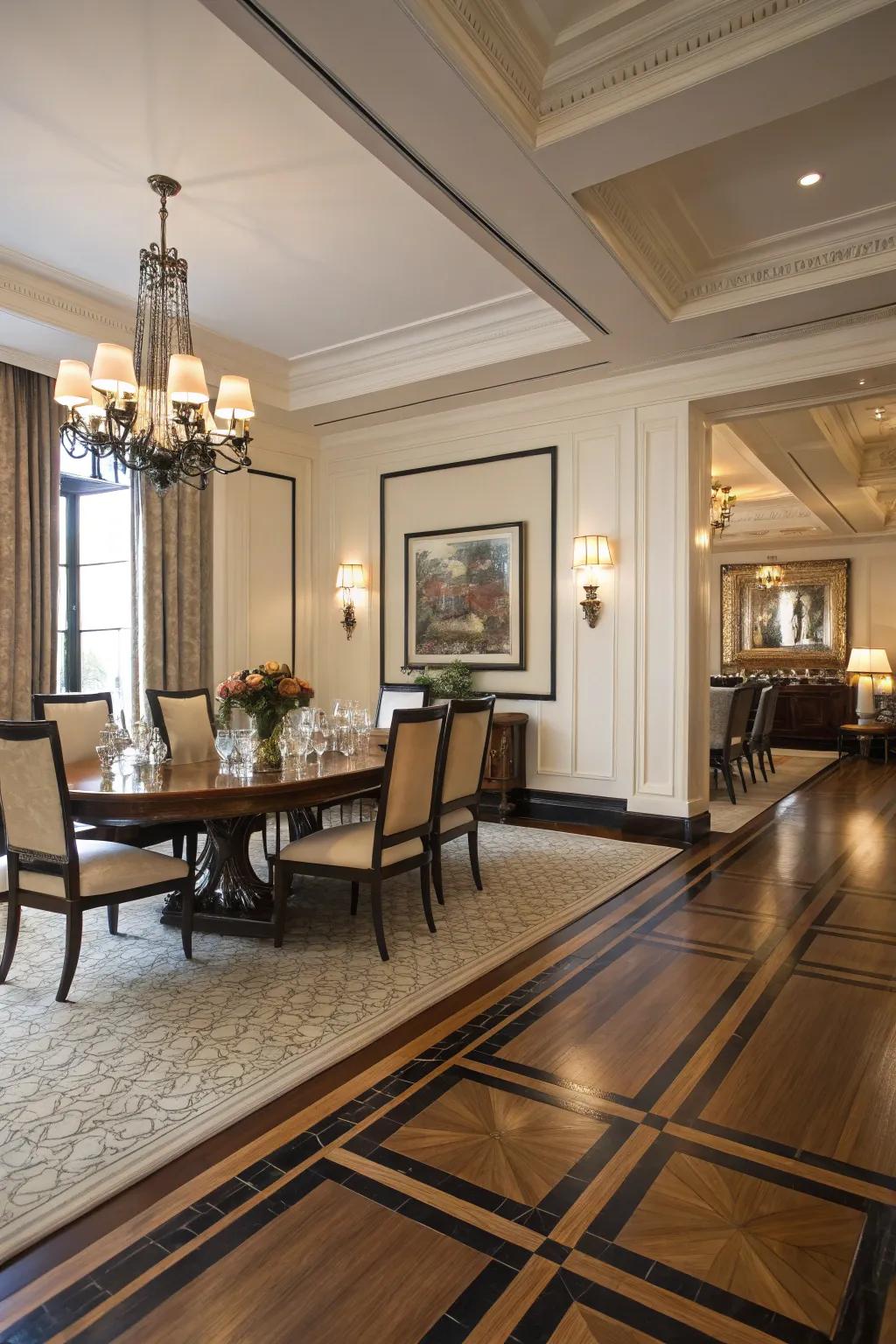 Daring perimeters contribute refinement and accentuate architecture.