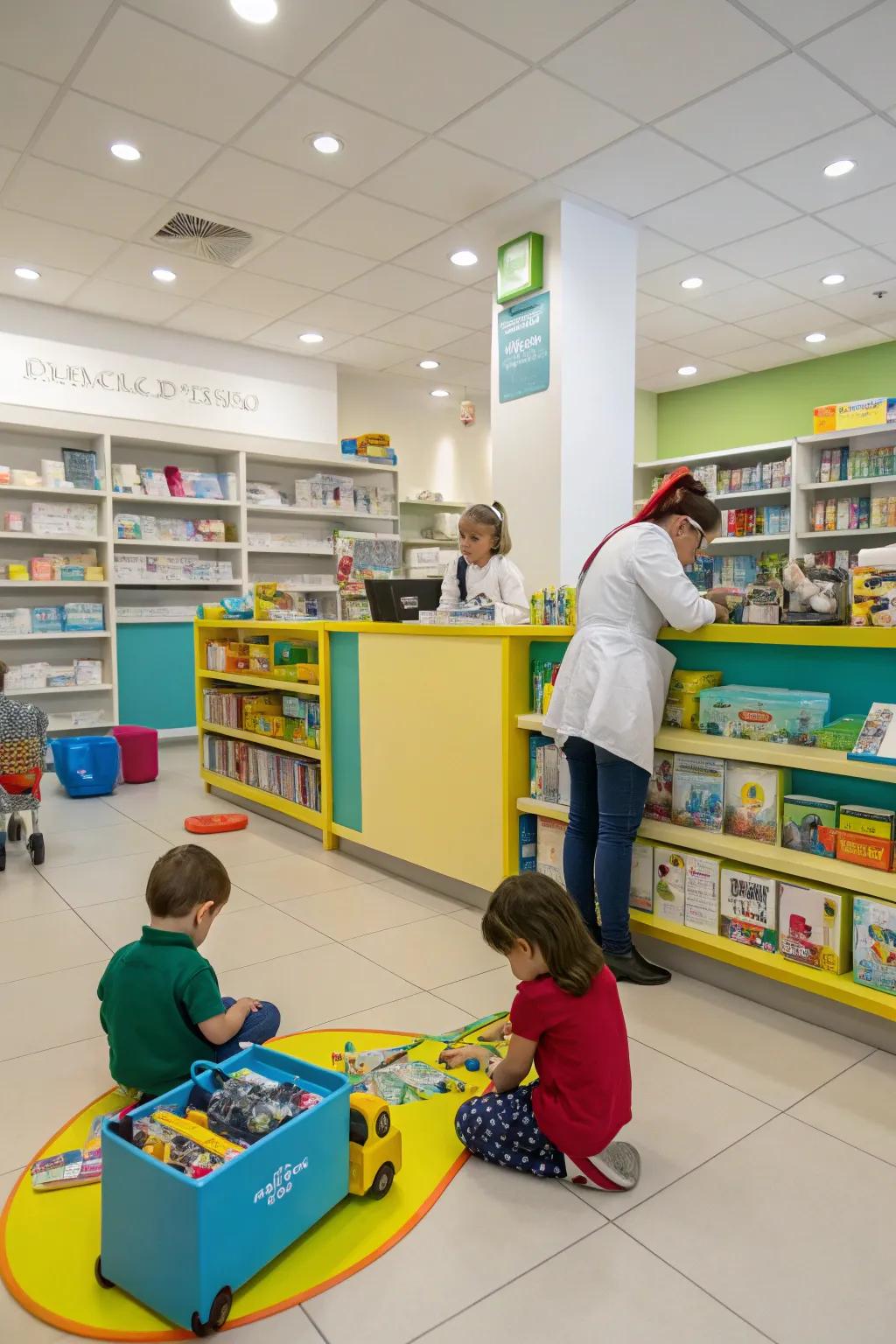 Child-friendly space in the dispensary