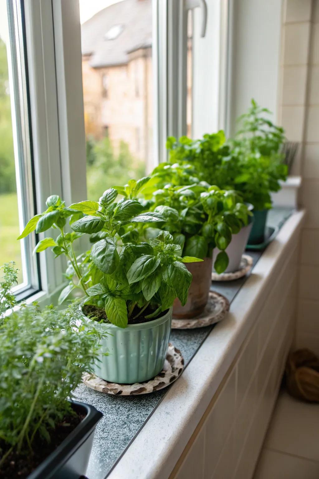 Enliven your cooking space with a culinary herb sanctuary.