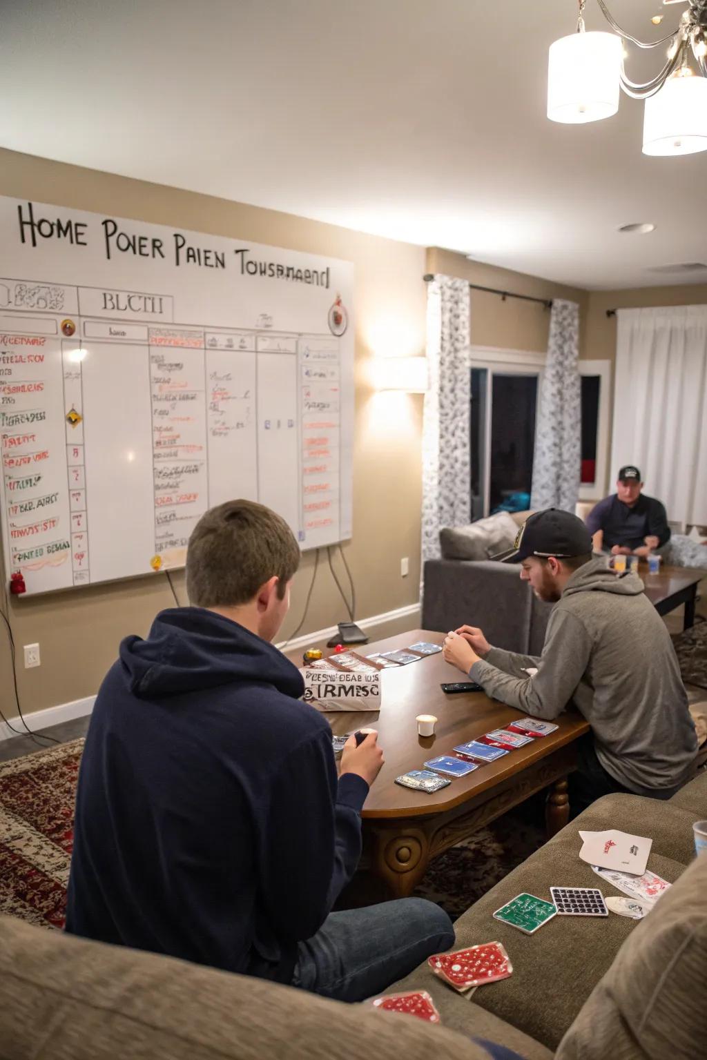 Elevate the evening with a tournament.