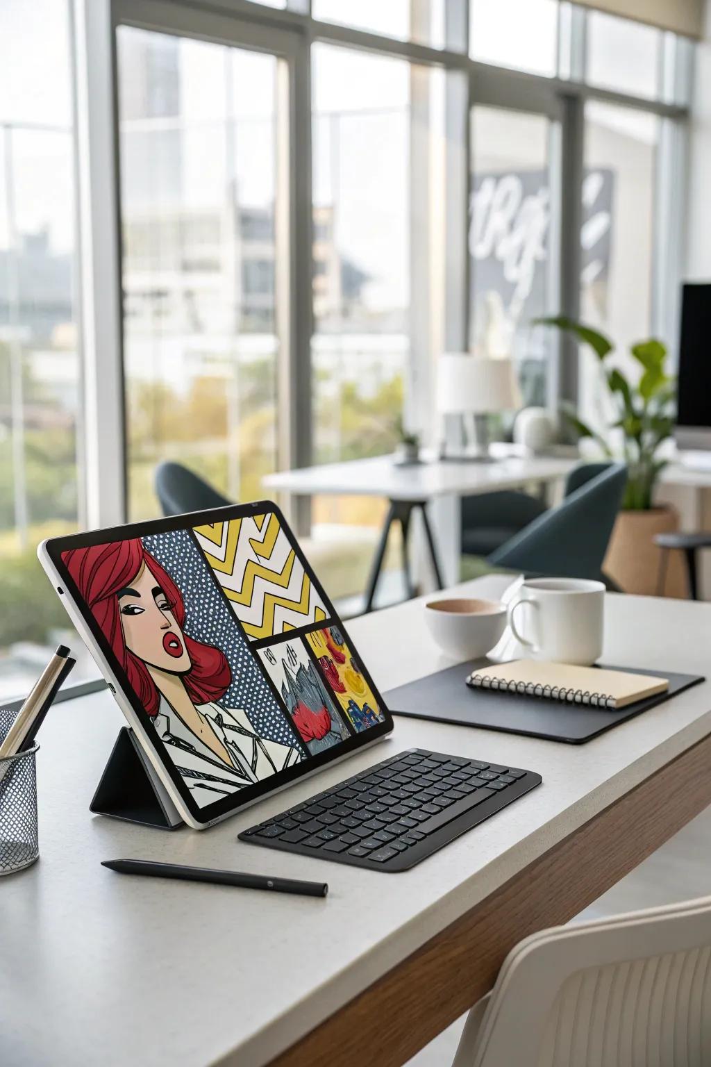 Make pop art come alive with digital aids.