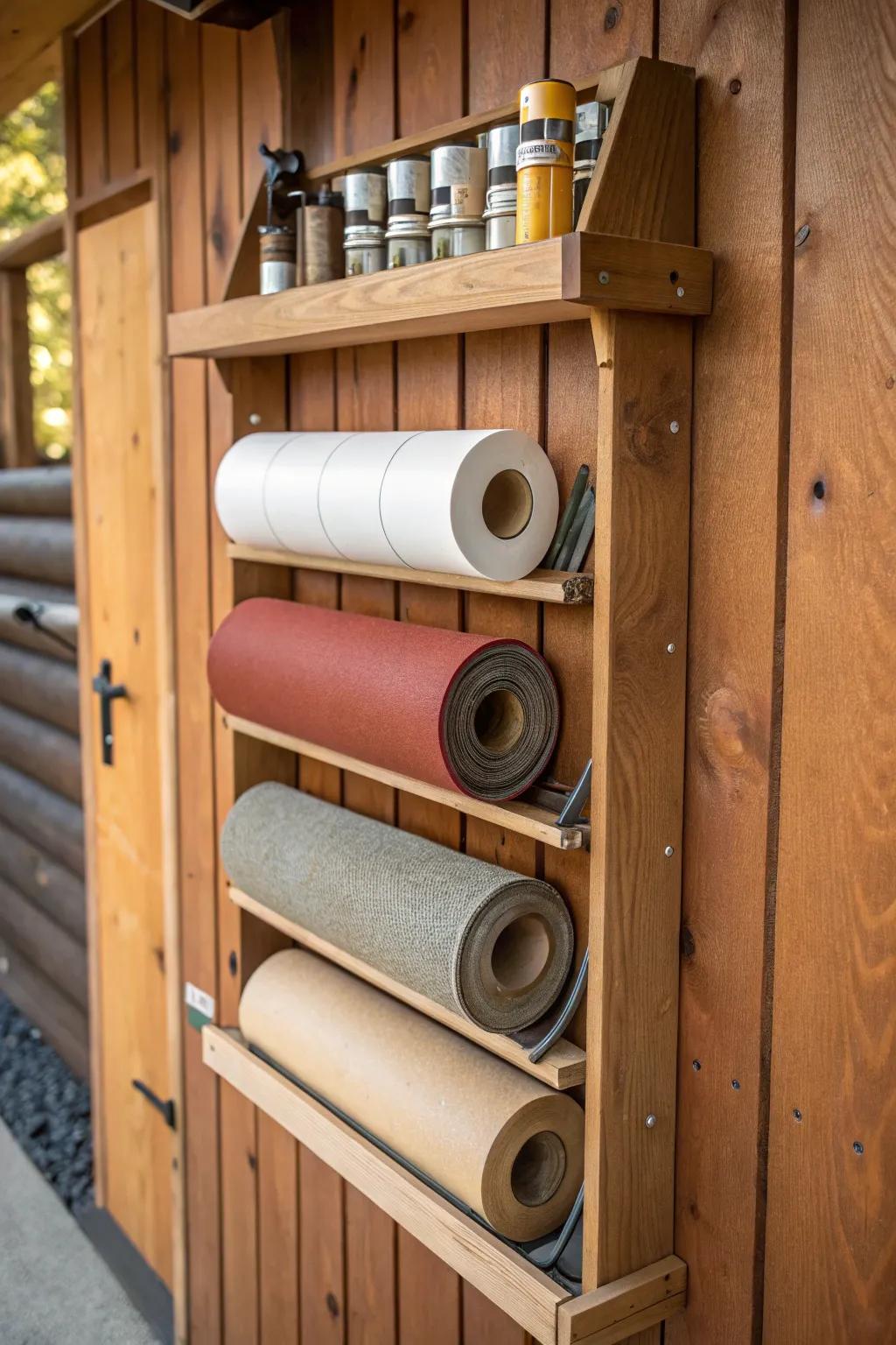 Revamp your workspace using this sleek polyvinyl chloride sandpaper holder.