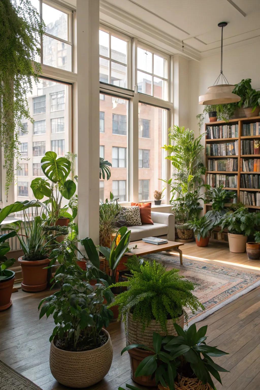 Bring life into your space with potted flora.
