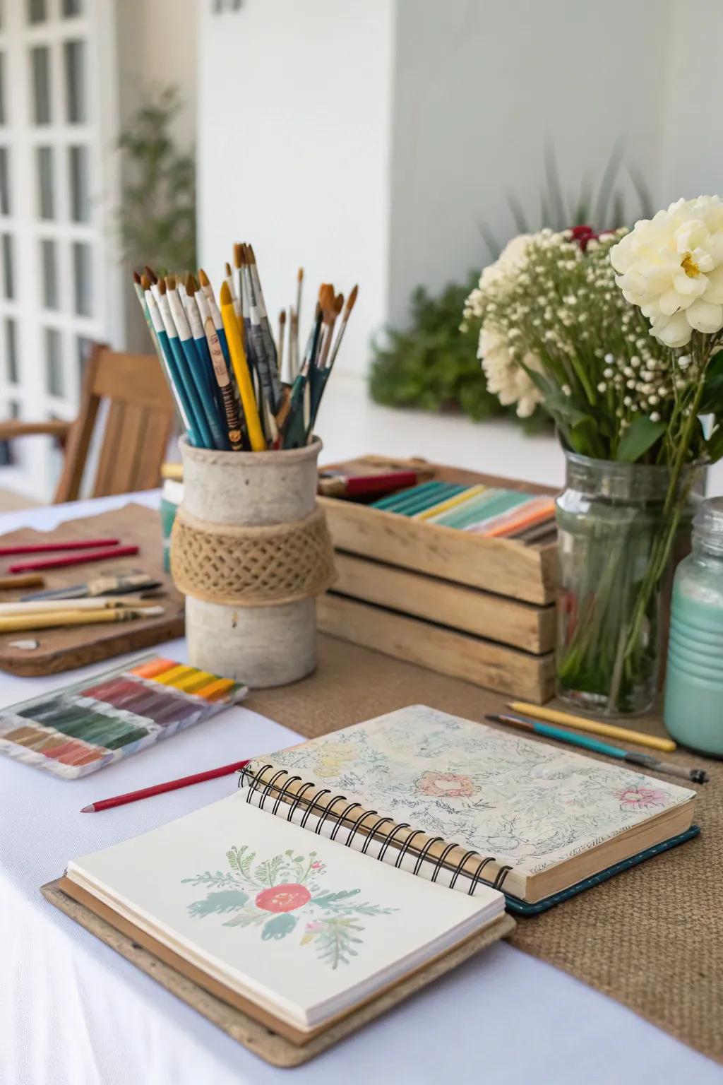 A bespoke touch with interest-themed decor.