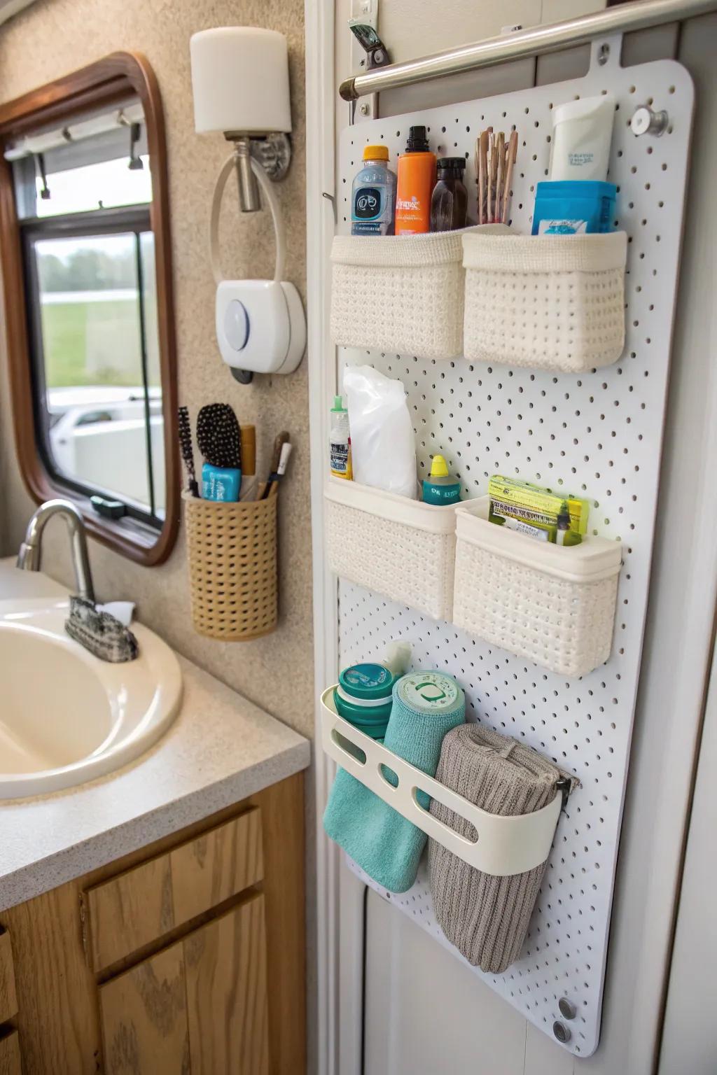 Personalize your storage space with a DIY pegboard.