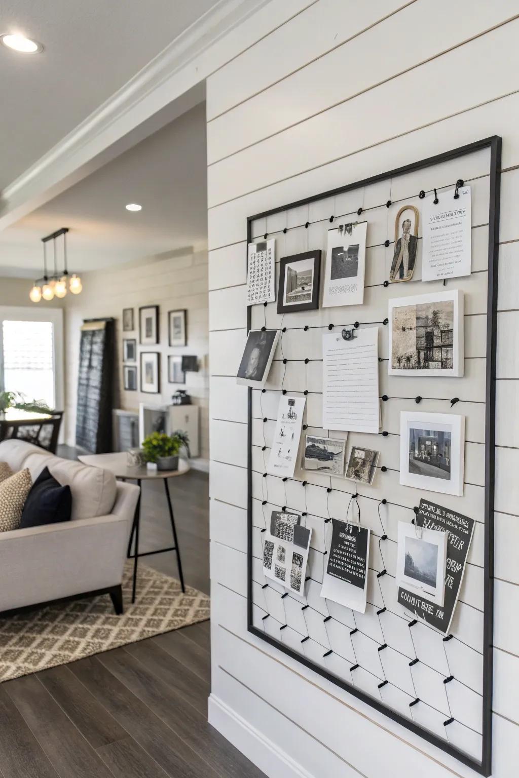 Get modern elegance with a black and white timber cladding board.