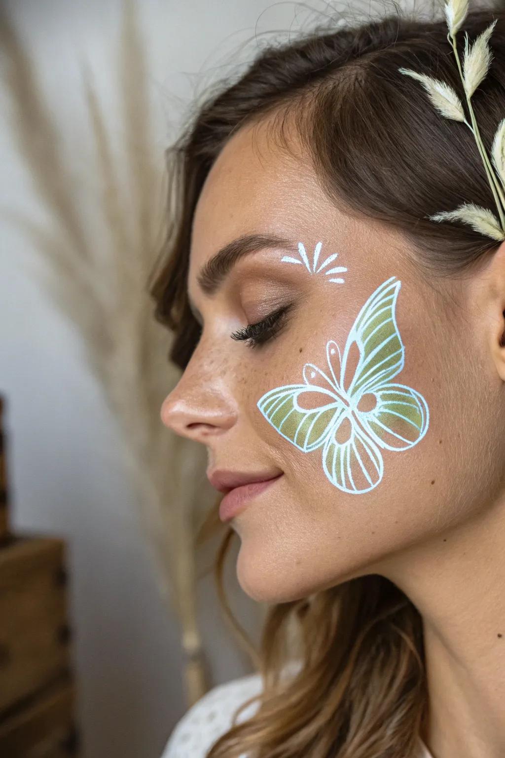 Light up the night with a glowing butterfly design&mdash;where simplicity meets enchanting beauty.