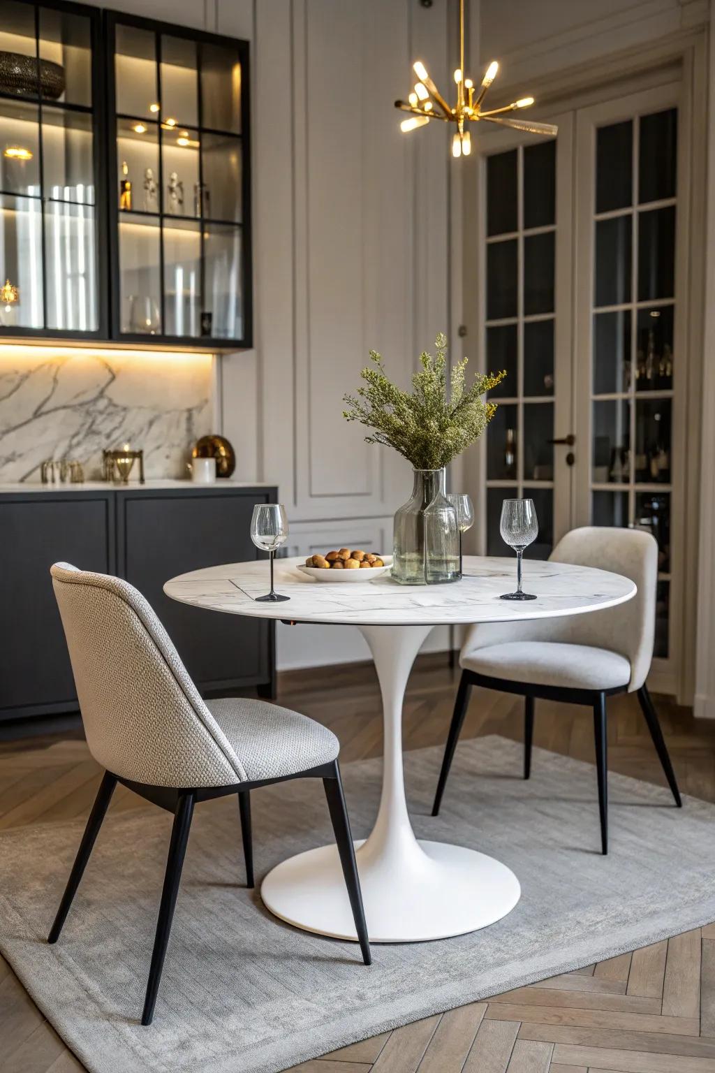 A less-is-more aesthetic delivers a strong impression.