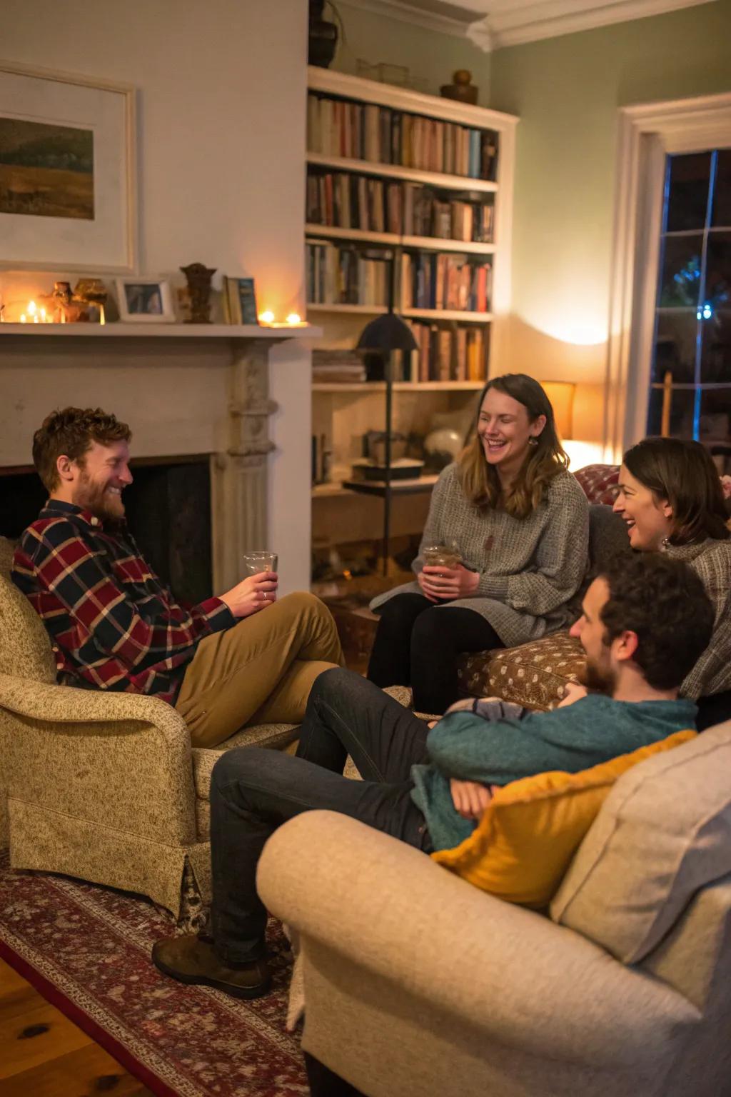 A relaxed and game-free gathering designed for genuine connections.