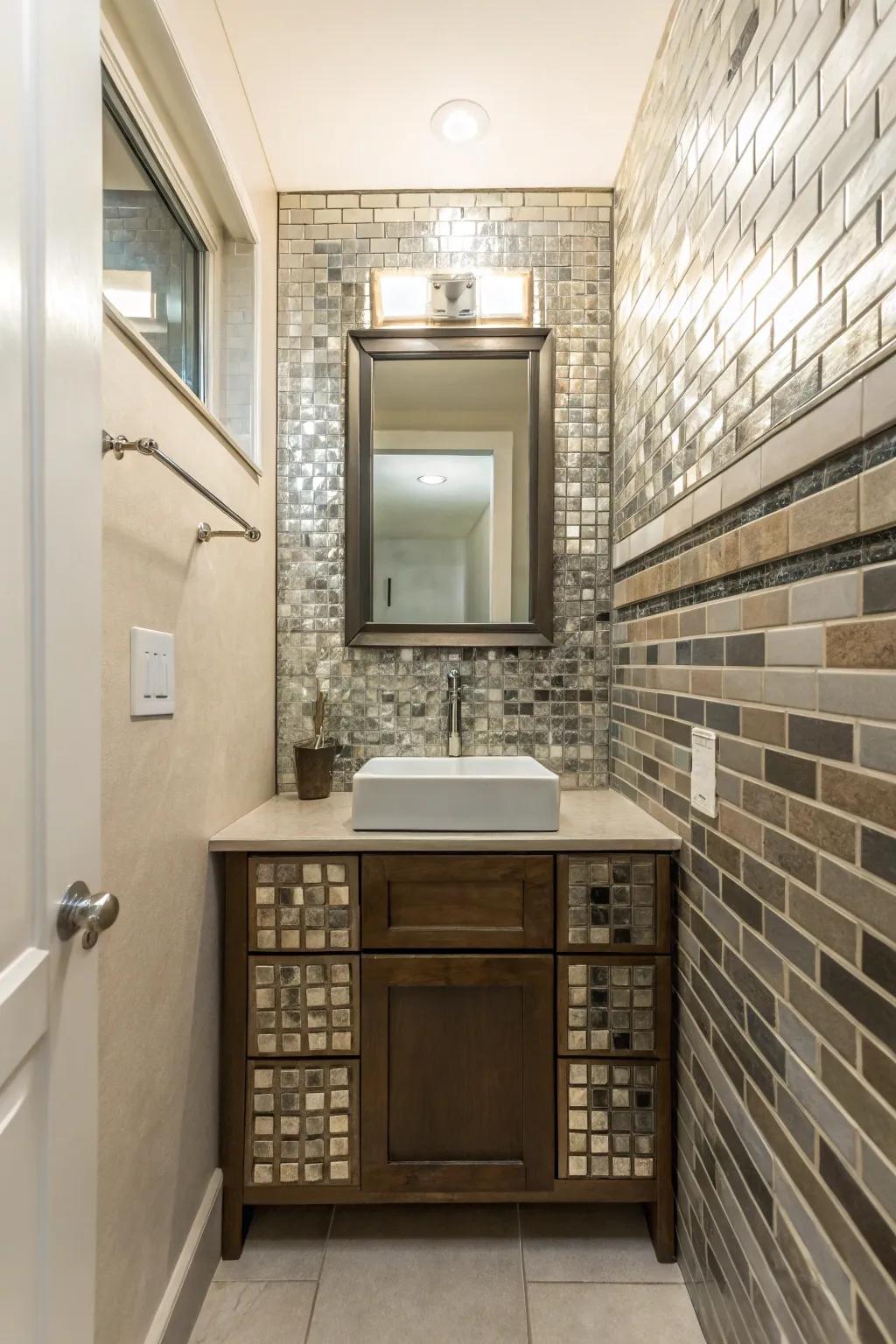 Combining finishes creates a customized and unique style.