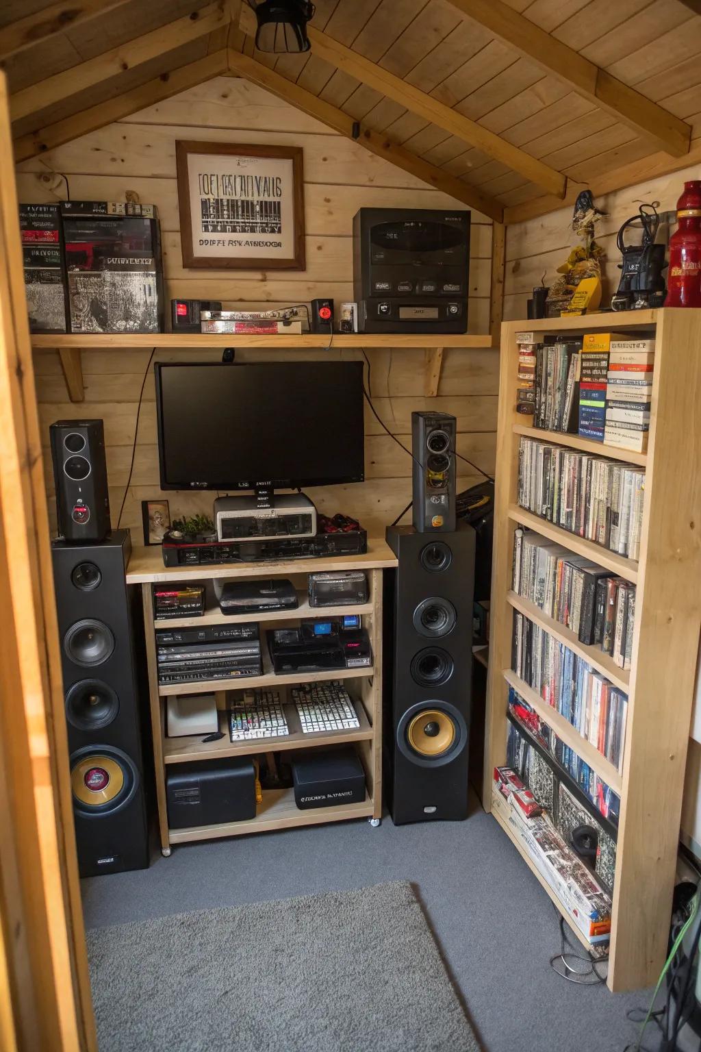 A sound system makes listening to music better, creating an immersive experience.