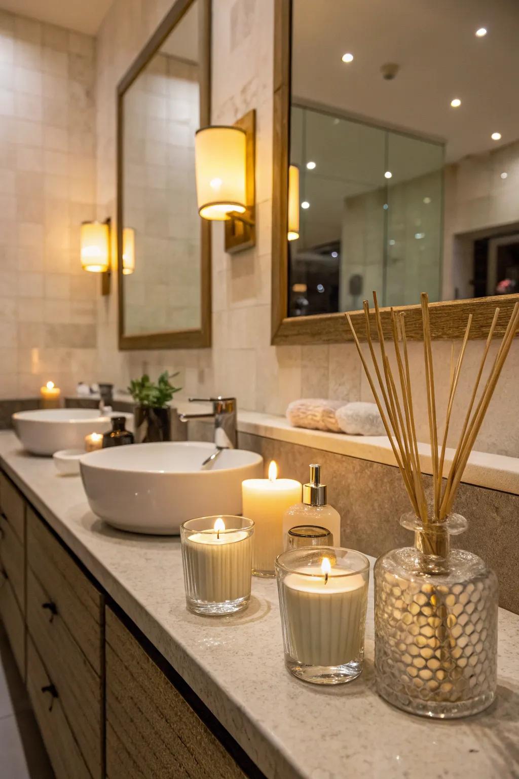 Fragrant atmosphere enhances the sensory experience.