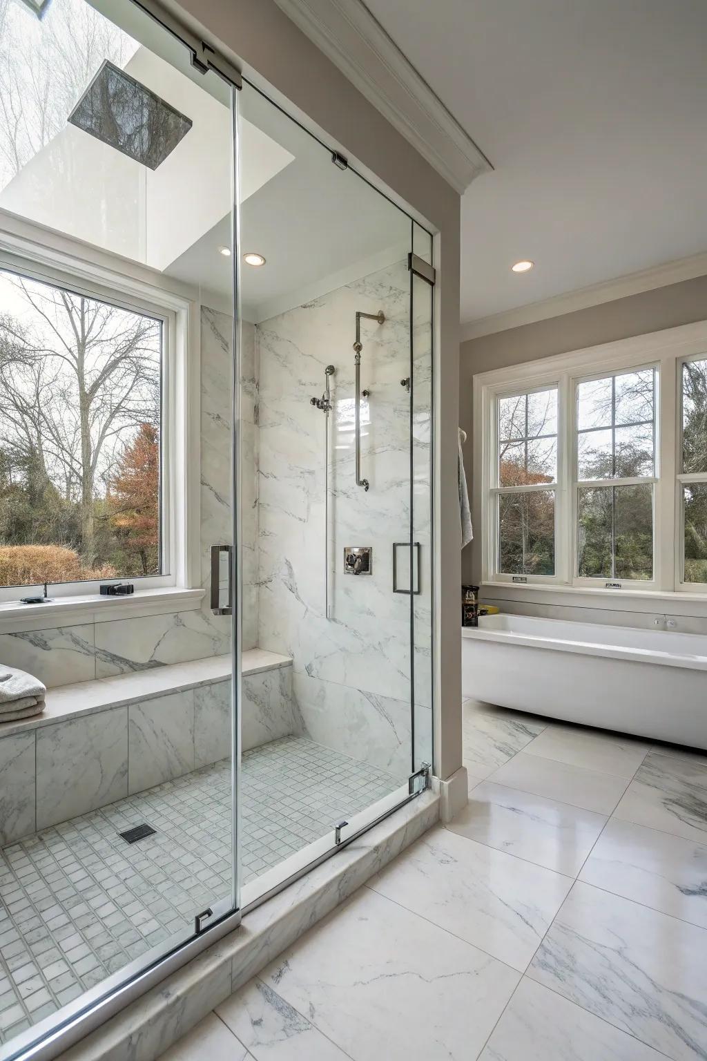 Create drama with tall glass.