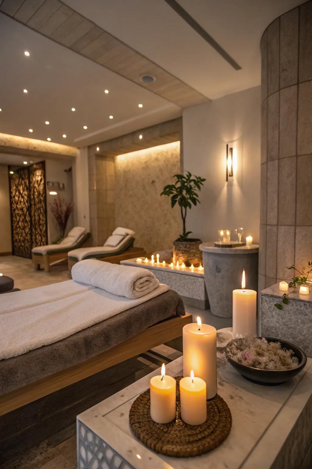 Establish the ideal ambiance through mood setting lighting.