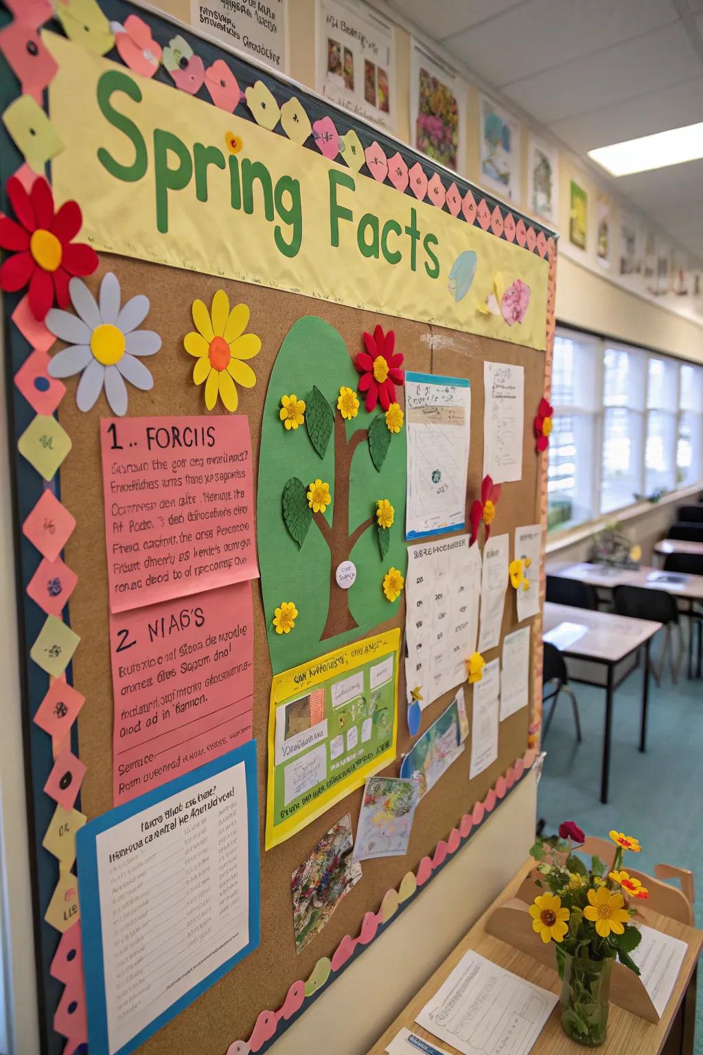An engaging board that playfully reveals the wonders of spring.