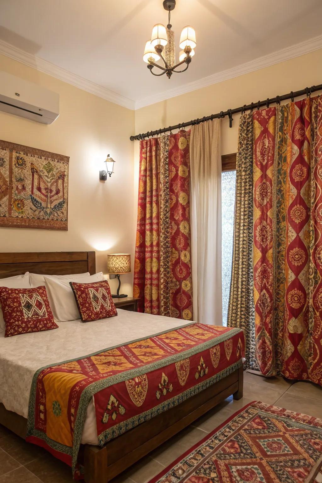 Achieve a striking look with bold patterns.
