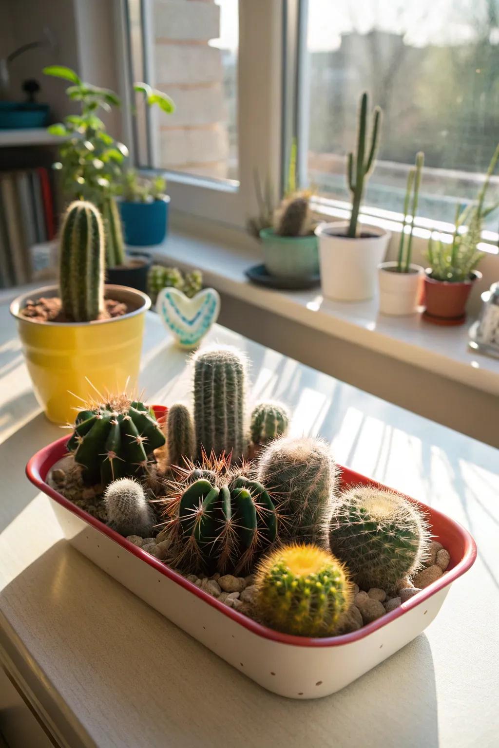 Thorn assortment in a shallow platter