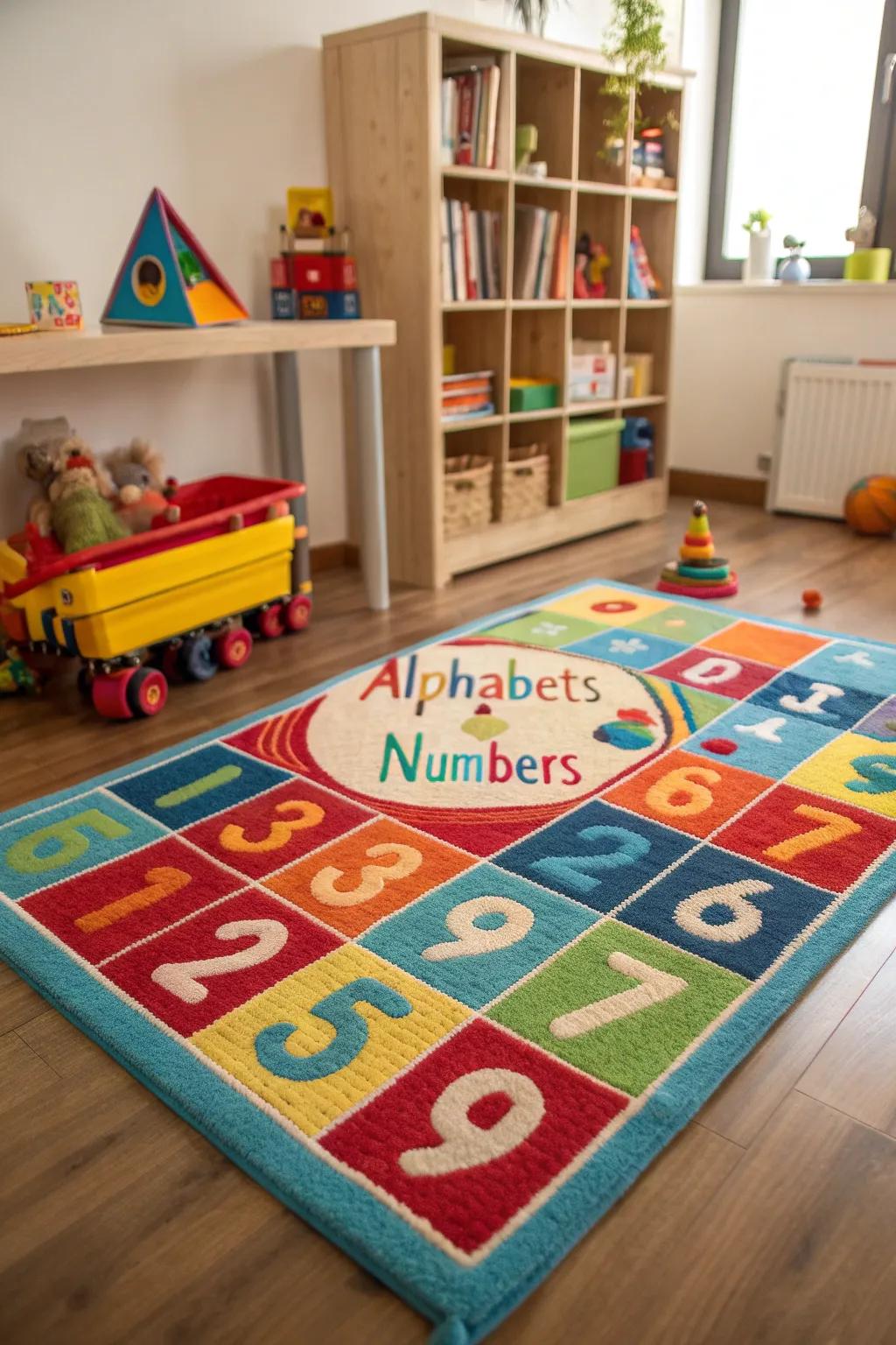 Educational rugs provide a fun learning experience for kids.