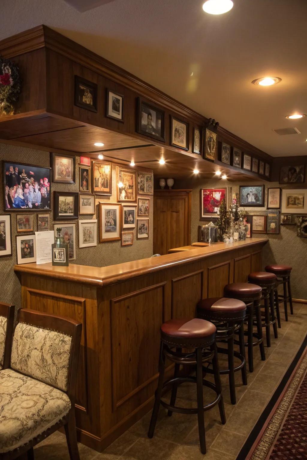 Personal touches make the pub truly your own.
