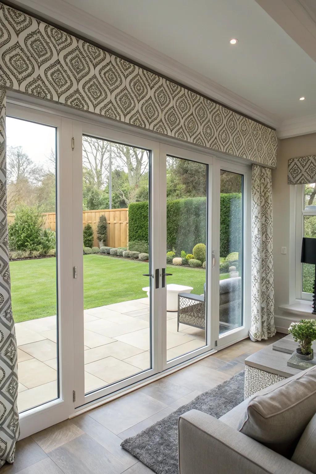 Geometric designs provide a modern, dynamic appearance.